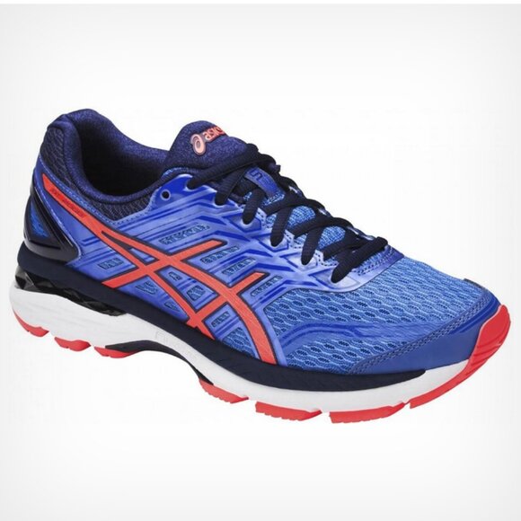 ASICS GT-2000 V5 T757N 9 US 40.5 EUR Medium Regatta Blue Flash Coral NEW - Picture 1 of 9